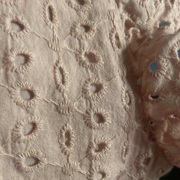 Impressions Pale Pink Eyelet Babydoll Dress with Shorts - Picture 6 of 7